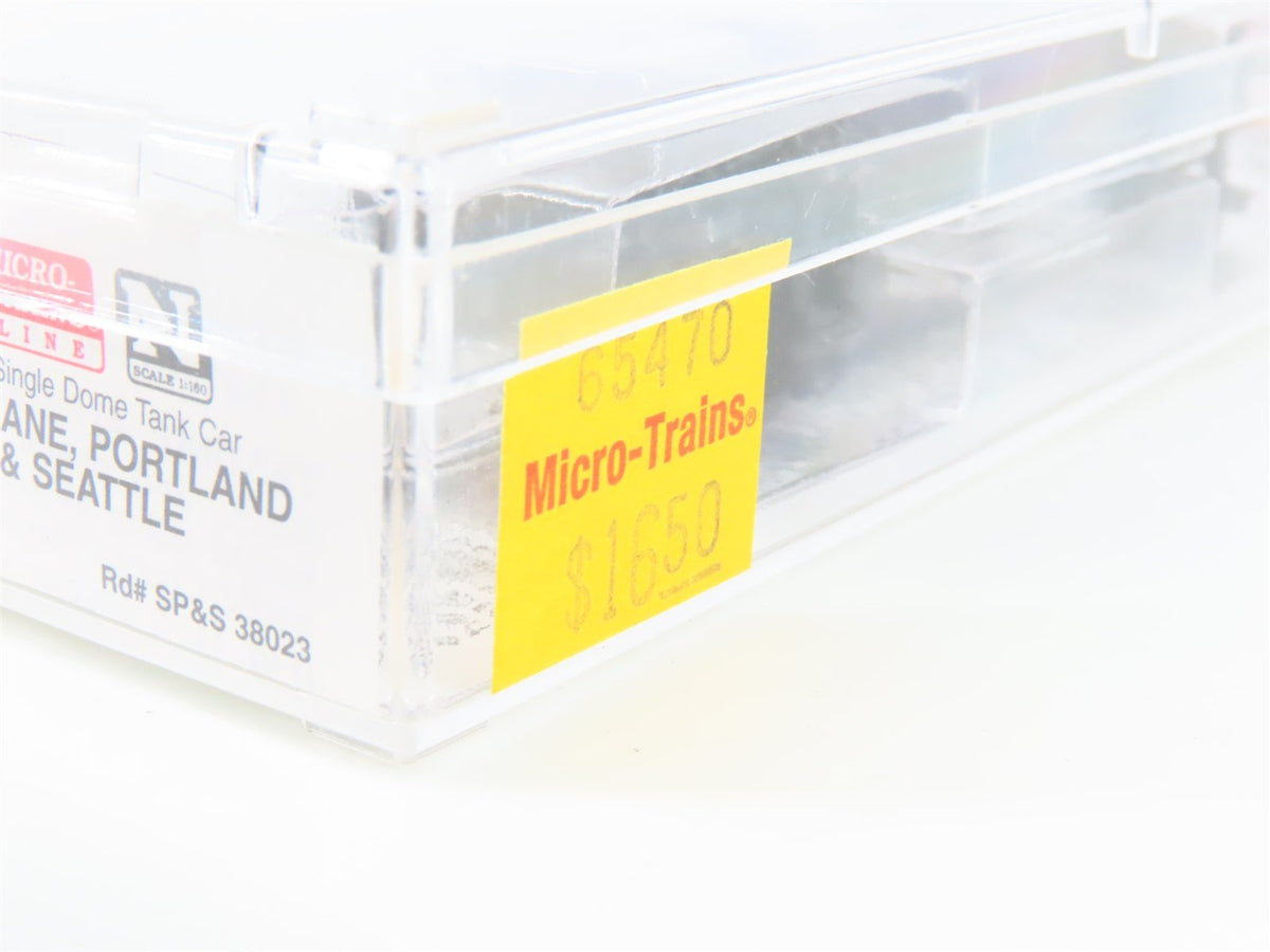 N Micro-Trains MTL 65470 SP&amp;S Spokane, Portland &amp; Seattle Single Dome Tank Car