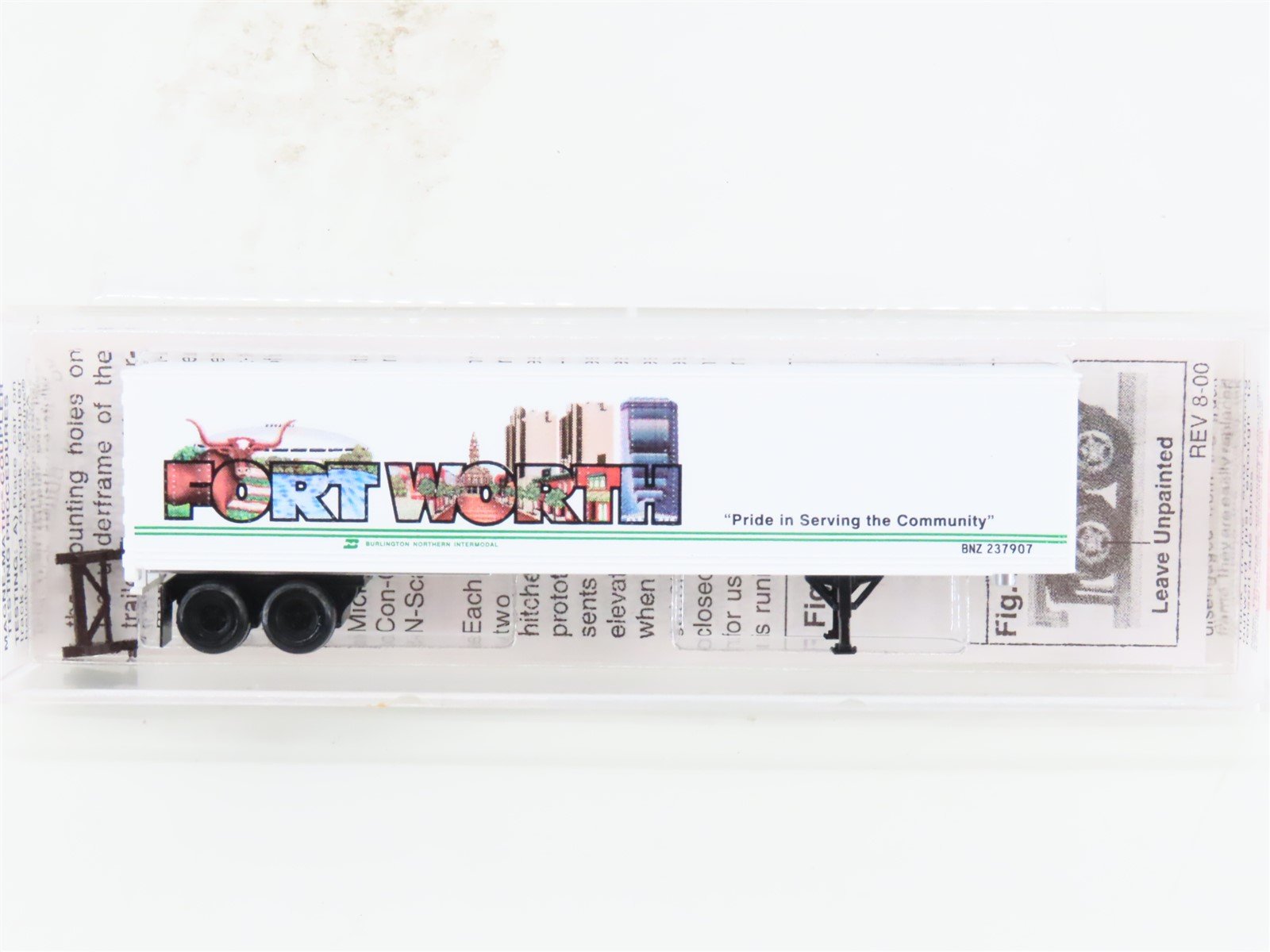 N Scale Micro-Trains MTL 67160 BN Intermodal Ft. Worth 45' Trailer BNZ 237907
