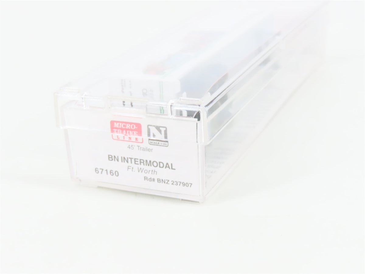 N Scale Micro-Trains MTL 67160 BN Intermodal Ft. Worth 45&#39; Trailer BNZ 237907