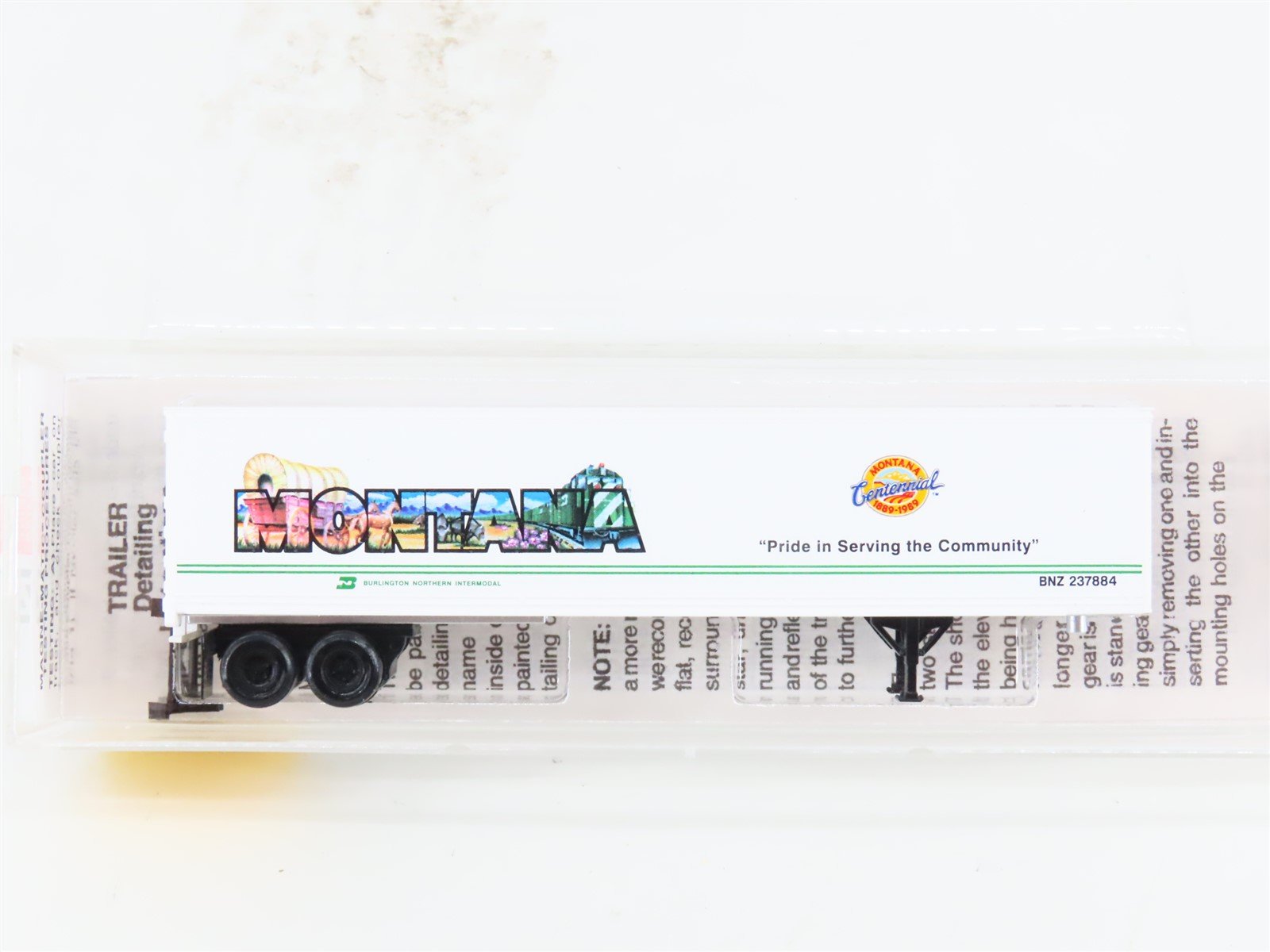 N Scale Micro-Trains MTL 67150 BN Intermodal Montana 45' Trailer BNZ 237884
