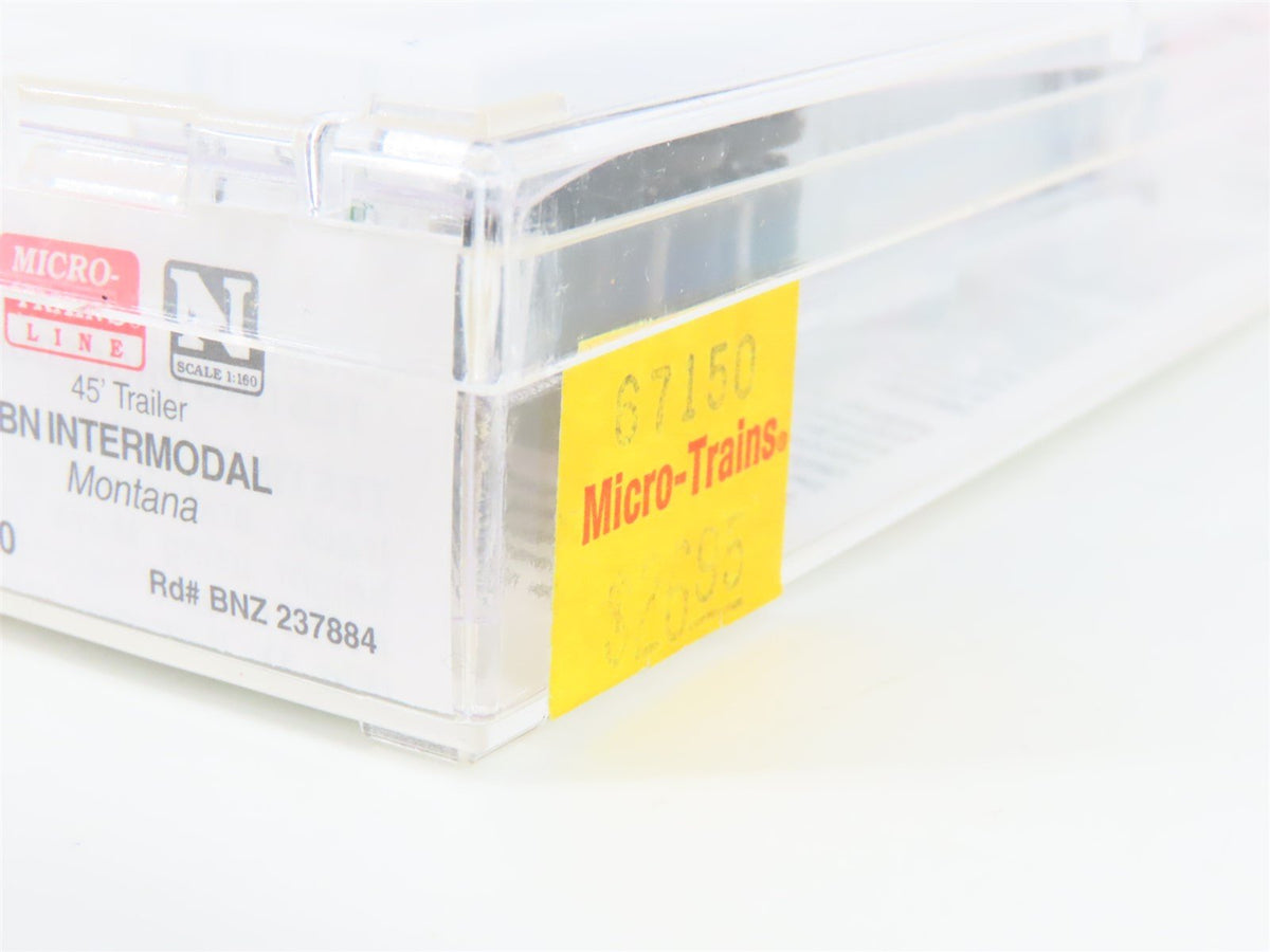 N Scale Micro-Trains MTL 67150 BN Intermodal Montana 45&#39; Trailer BNZ 237884