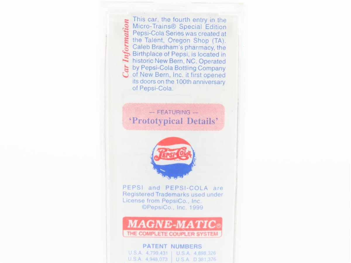 N Scale Micro-Trains MTL 65450 PC Pepsi-Cola 39&#39; Single Dome Tank Car #6508