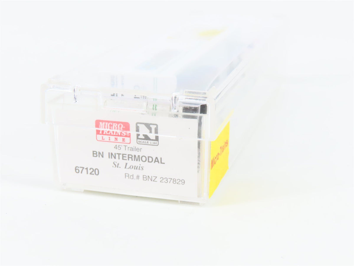 N Scale Micro-Trains MTL 67120 BN Intermodal St. Louis 45&#39; Trailer BNZ 237829