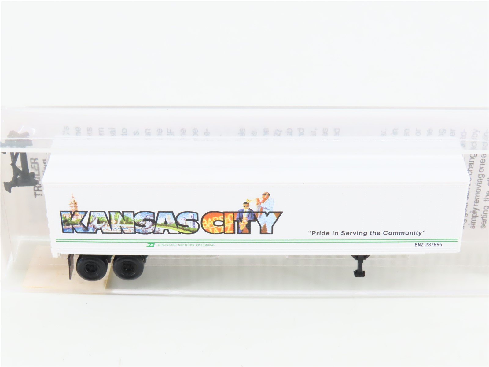 N Scale Micro-Trains MTL 67110 BN Intermodal Kansas City 45' Trailer BNZ 237895