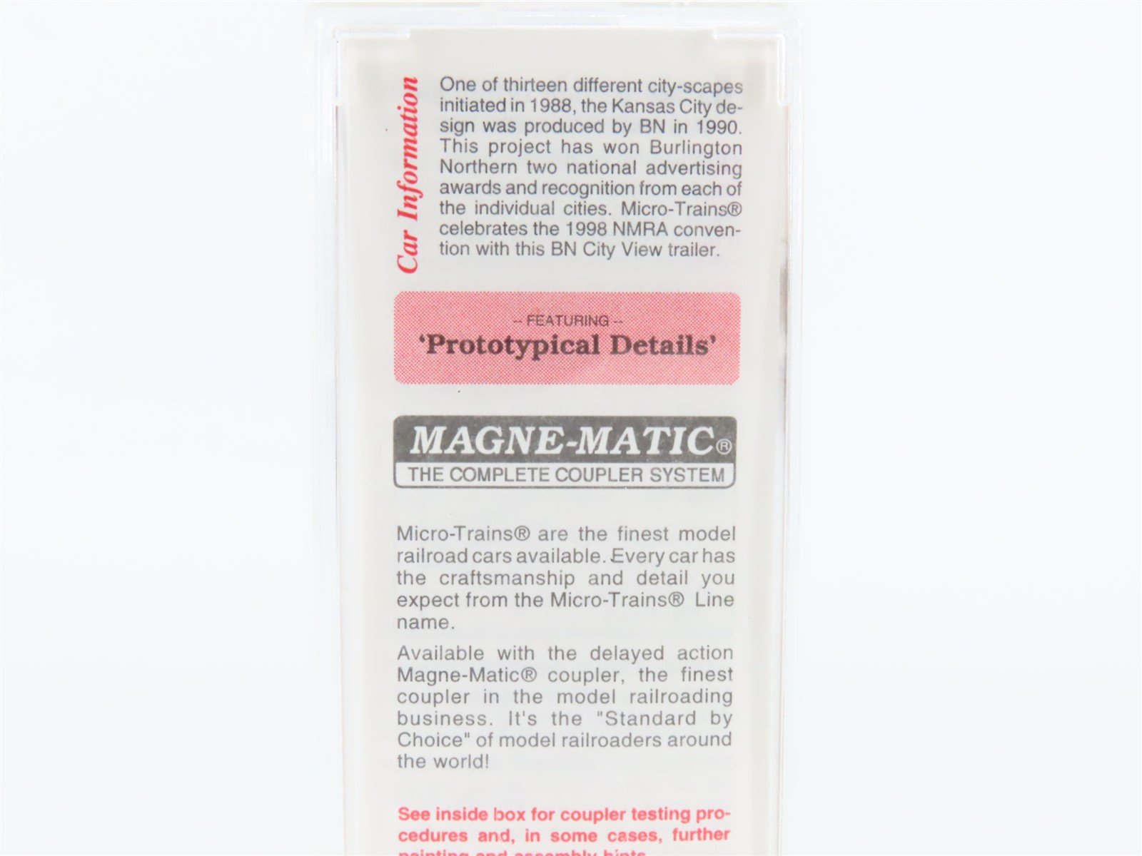 N Scale Micro-Trains MTL 67110 BN Intermodal Kansas City 45' Trailer BNZ 237895