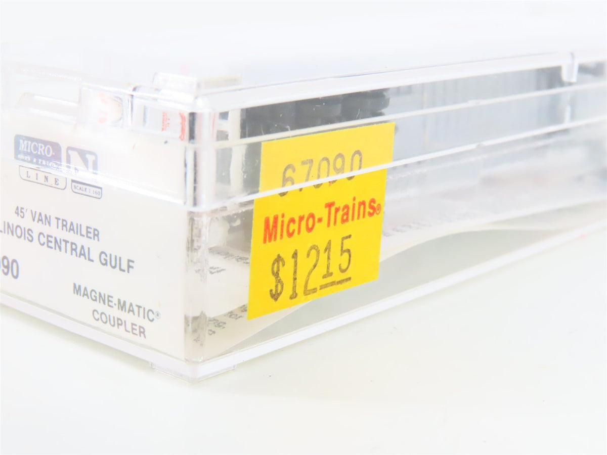 N Scale Micro-Trains MTL 67090 ICG Illinois Central Gulf 45&#39; Trailer ICGZ 235192