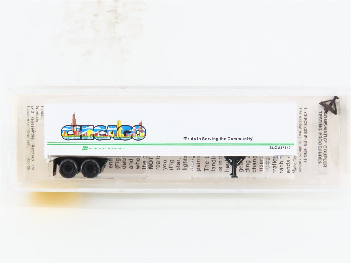 N Micro-Trains MTL 67080 BN Burlington Northern Chicago 45&#39; Trailer BNZ 237819