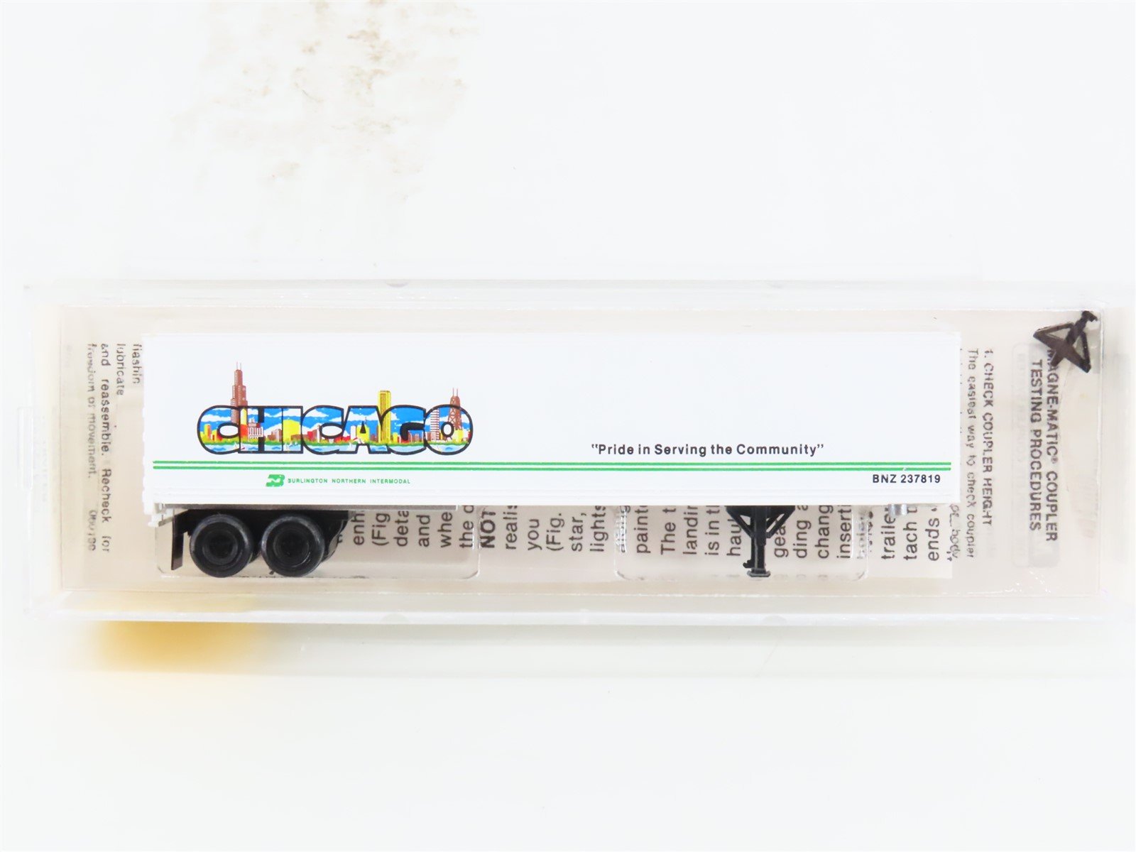 N Micro-Trains MTL 67080 BN Burlington Northern Chicago 45' Trailer BNZ 237819