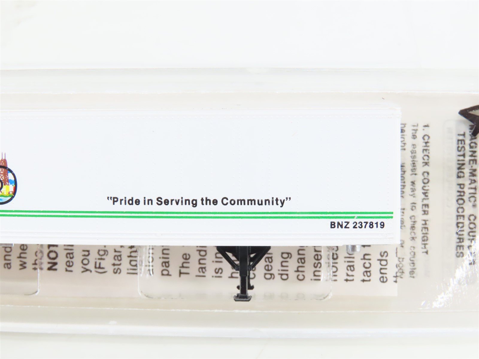 N Micro-Trains MTL 67080 BN Burlington Northern Chicago 45' Trailer BNZ 237819