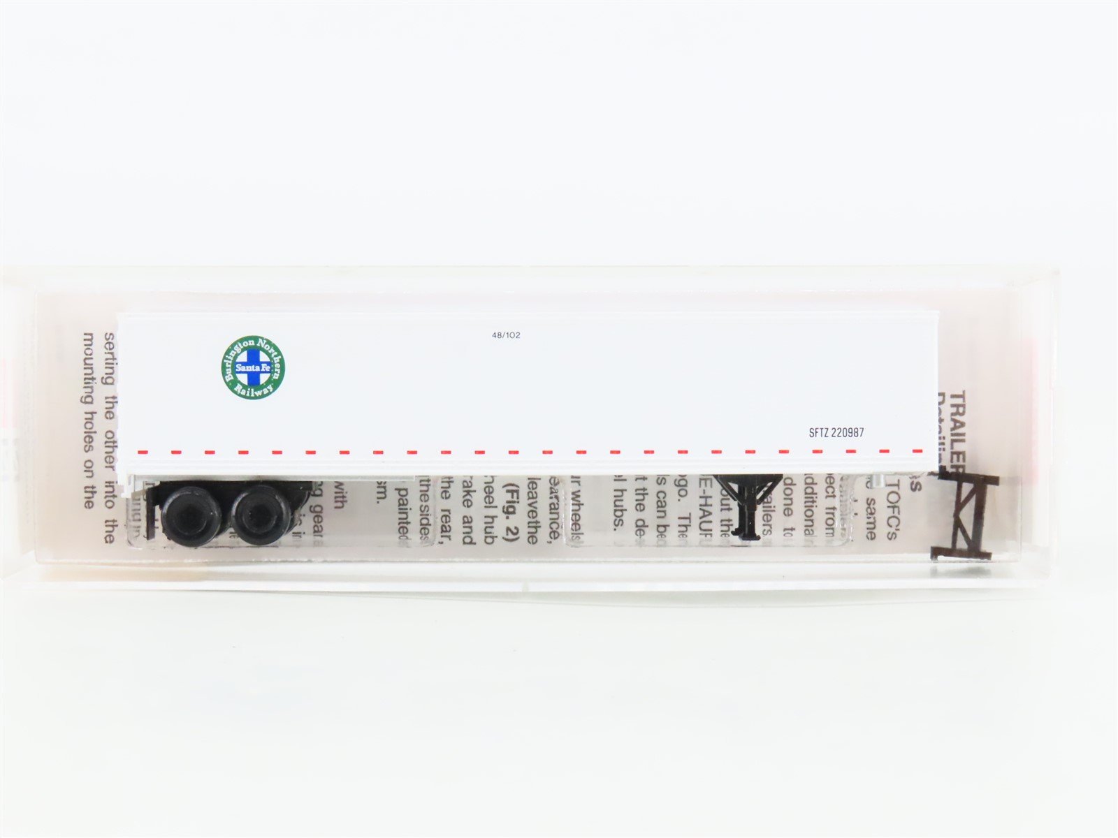 N Micro-Trains MTL 68060 BNSF Burlington Northern Santa Fe 48' Trailer