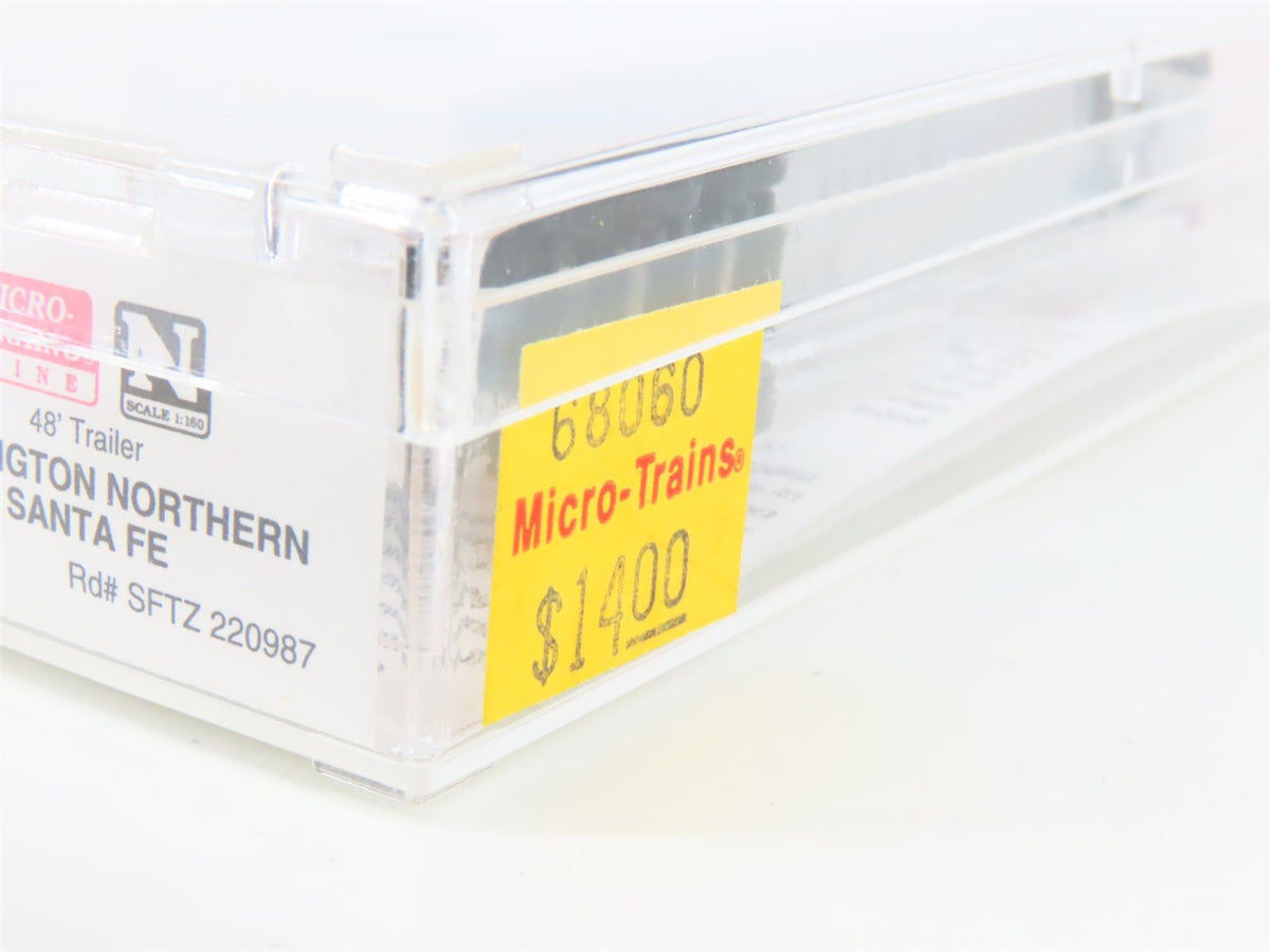 N Micro-Trains MTL 68060 BNSF Burlington Northern Santa Fe 48&#39; Trailer