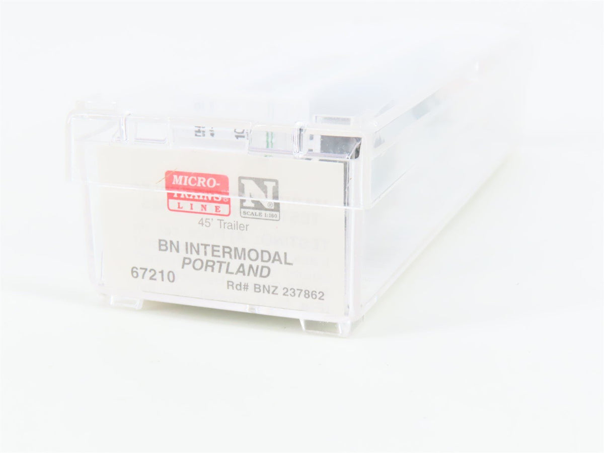 N Scale Micro-Trains MTL 67210 BN Intermodal Portland 45&#39; Trailer BNZ 237862