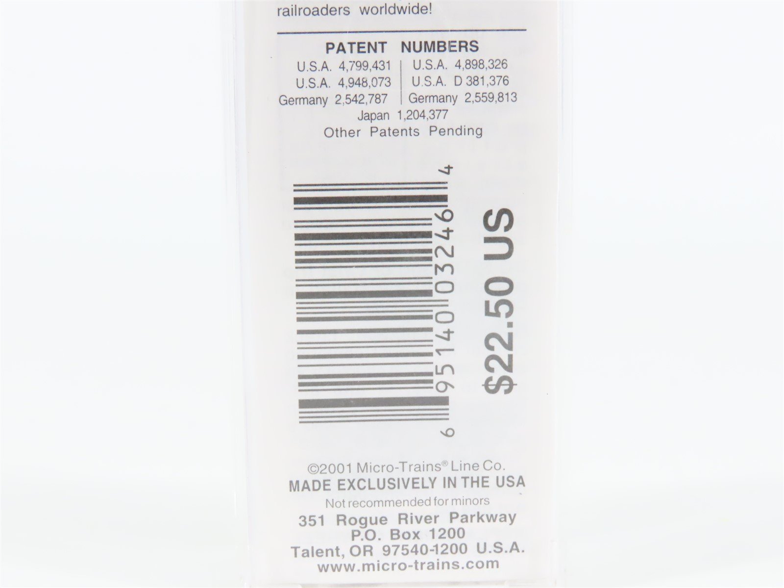 N Scale Micro-Trains MTL 67200 BN Intermodal Seattle 45' Trailer BNZ 237801