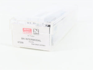 N Scale Micro-Trains MTL 67200 BN Intermodal Seattle 45' Trailer BNZ 237801