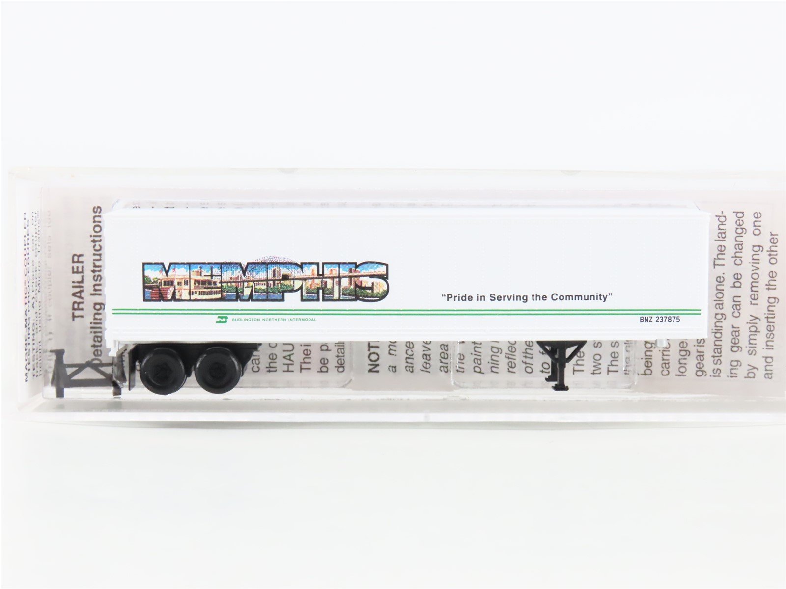 N Scale Micro-Trains MTL 67190 BN Intermodal Memphis 45' Trailer BNZ 237875