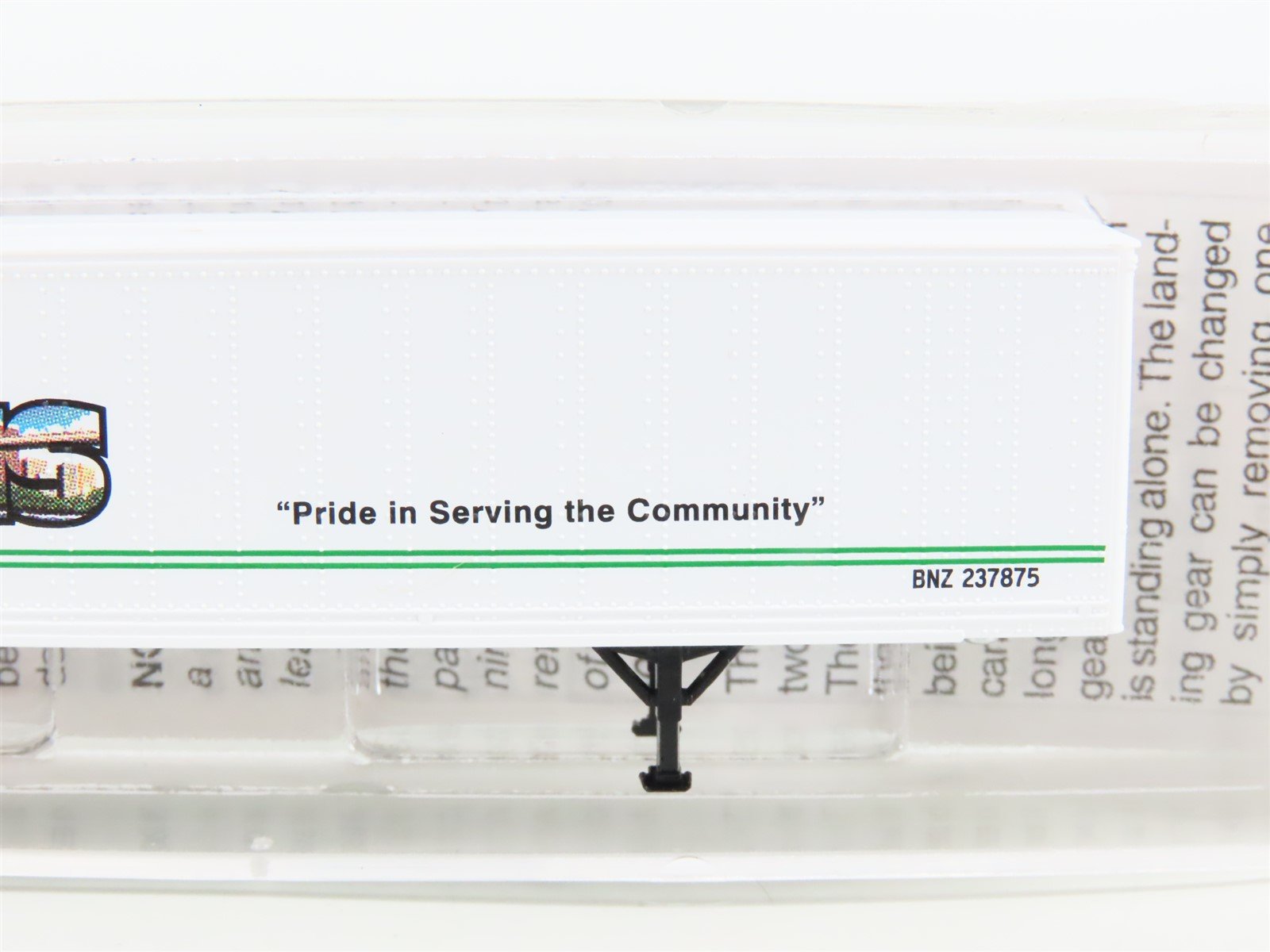 N Scale Micro-Trains MTL 67190 BN Intermodal Memphis 45' Trailer BNZ 237875