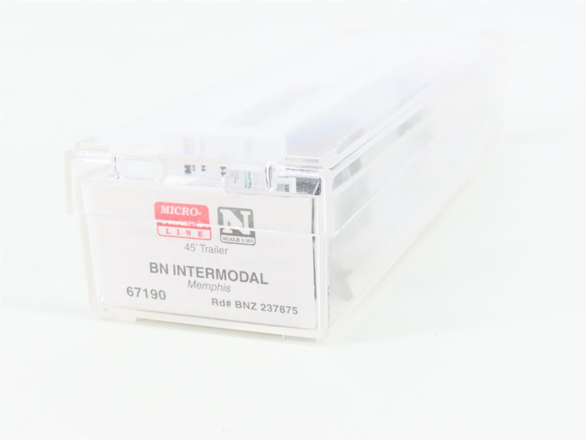 N Scale Micro-Trains MTL 67190 BN Intermodal Memphis 45&#39; Trailer BNZ 237875