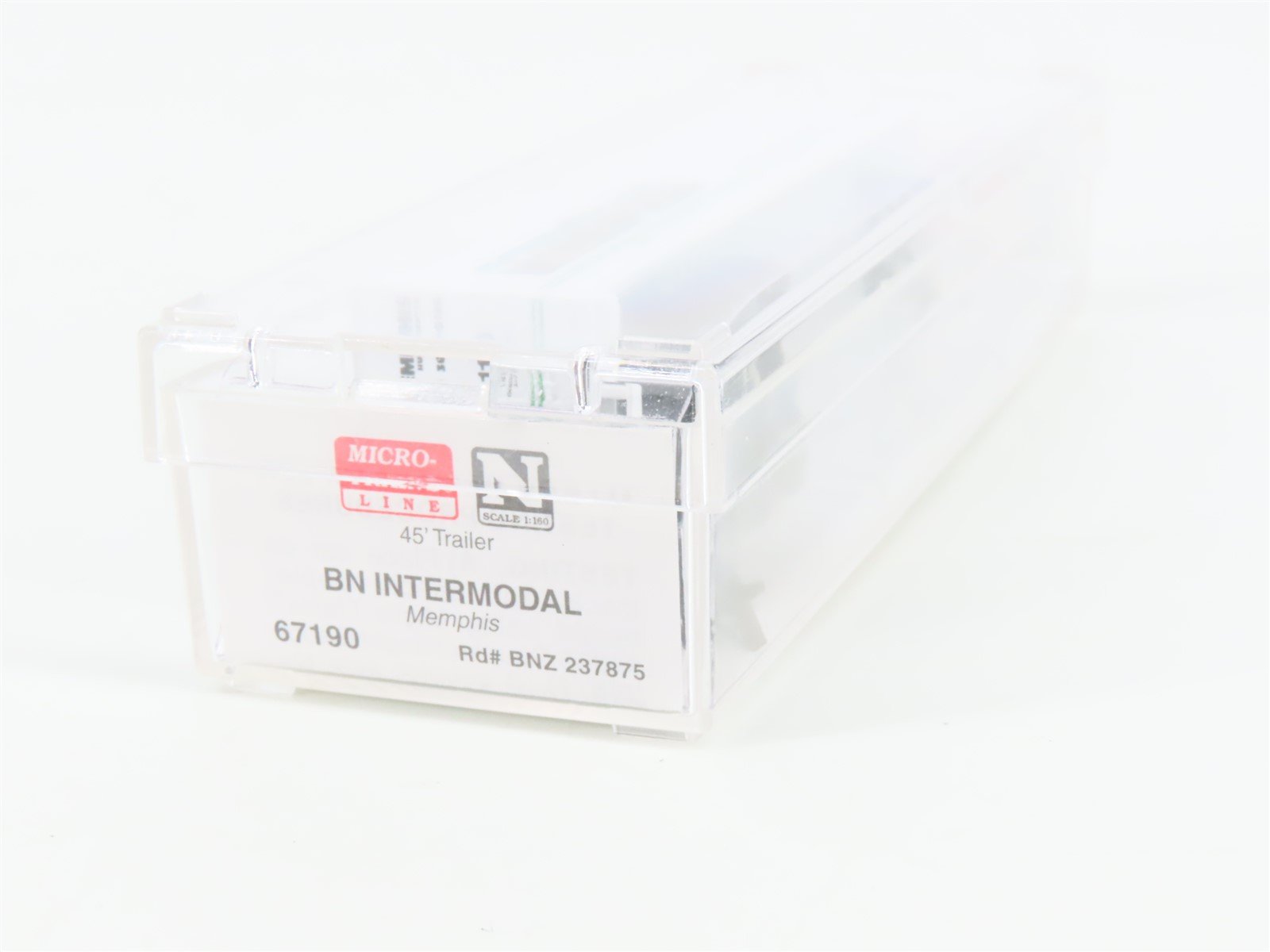 N Scale Micro-Trains MTL 67190 BN Intermodal Memphis 45' Trailer BNZ 237875