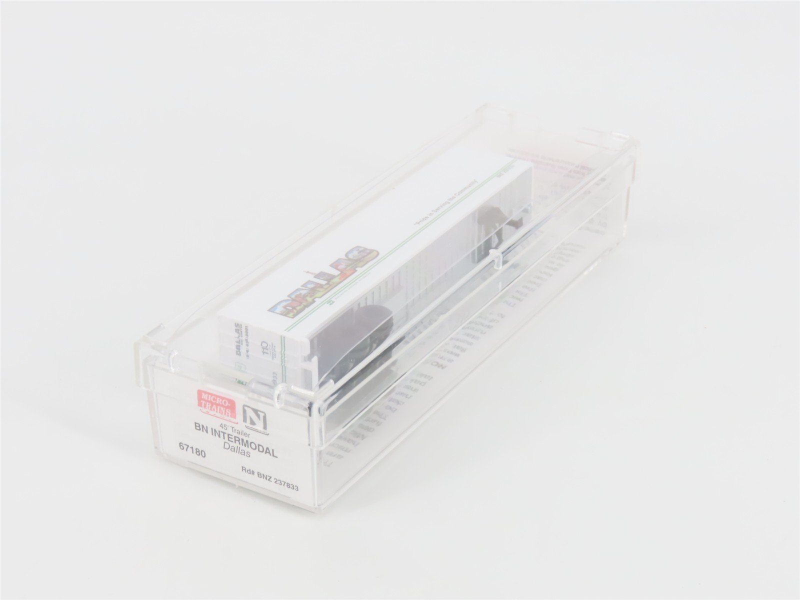 N Scale Micro-Trains MTL 67180 BN Intermodal Dallas 45' Trailer BNZ 237833
