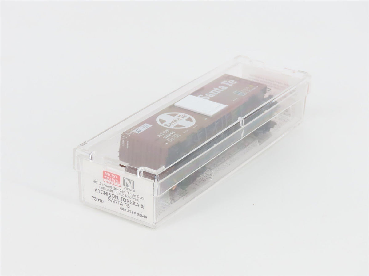 N Scale Micro-Trains MTL 73010 ATSF Santa Fe 40&#39; Single Door Box Car 22640
