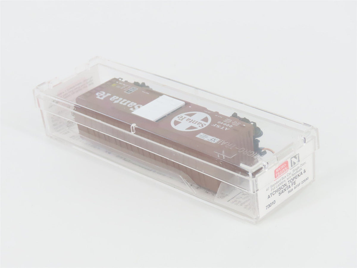 N Scale Micro-Trains MTL 73010 ATSF Santa Fe 40&#39; Single Door Box Car 22640