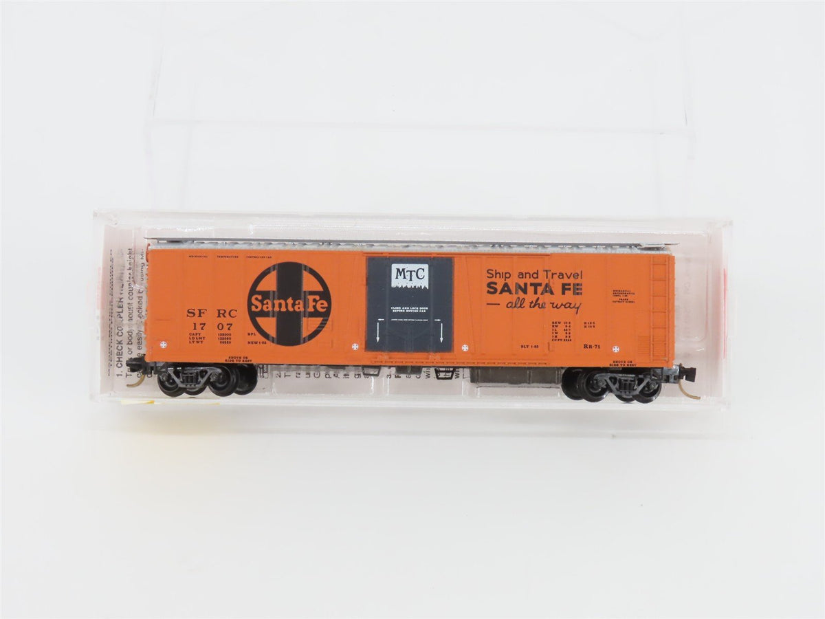 N Scale Micro-Trains MTL 70070 ATSF Santa Fe SFRC 51&#39; Rib Side Reefer 1707