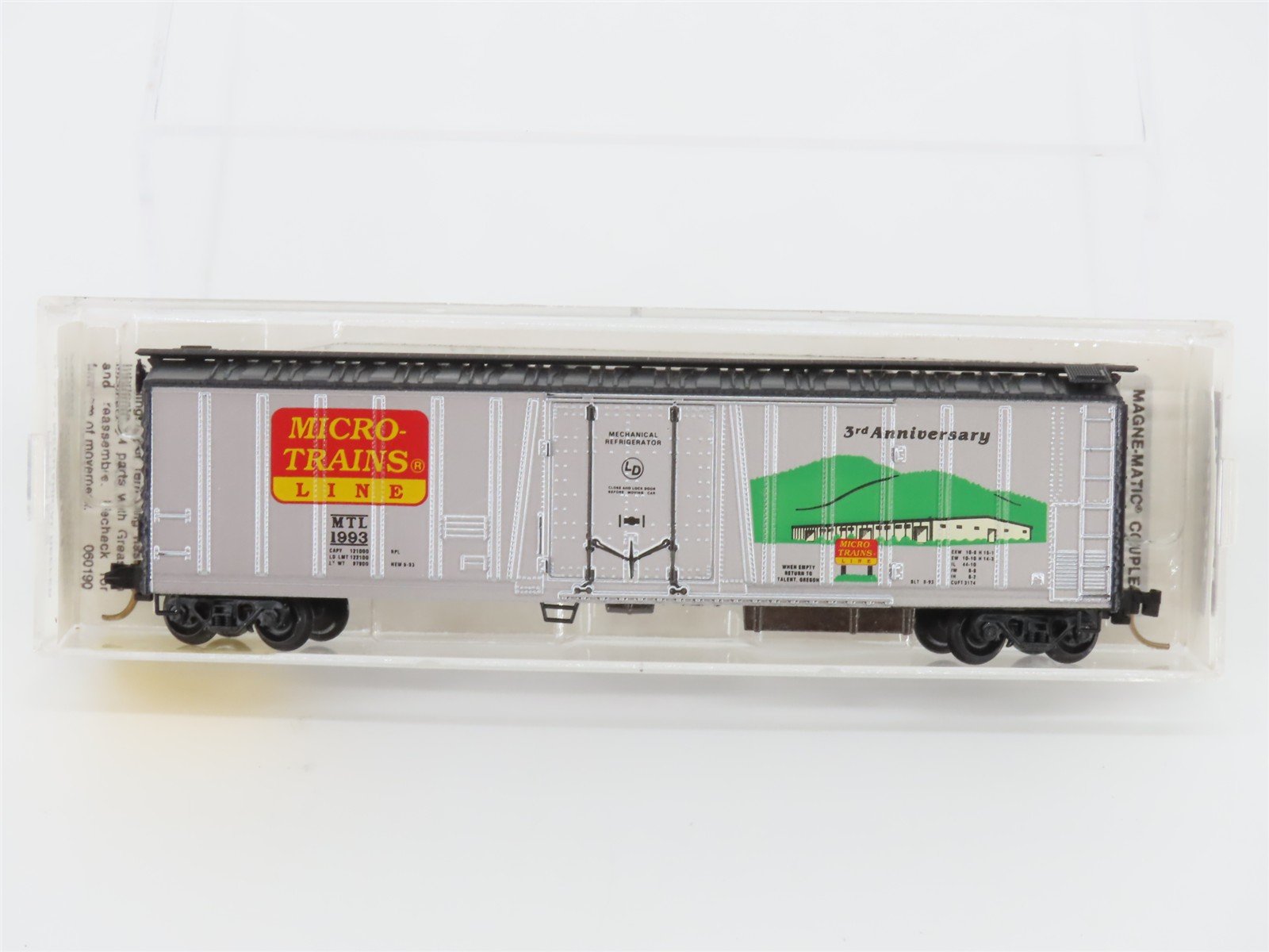 N Scale Micro Trains-MTL 70060 Micro-Trains Line 3rd Anniversary 51' Reefer 1993