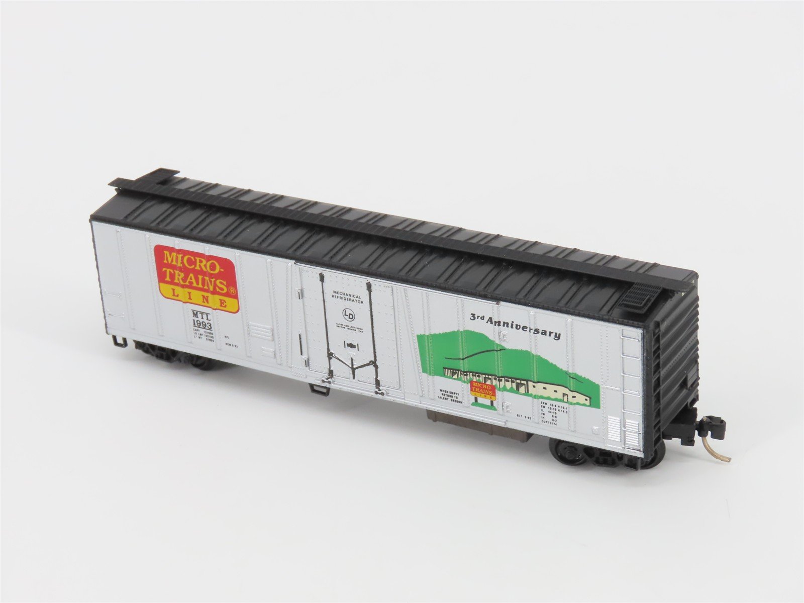 N Scale Micro Trains-MTL 70060 Micro-Trains Line 3rd Anniversary 51' Reefer 1993