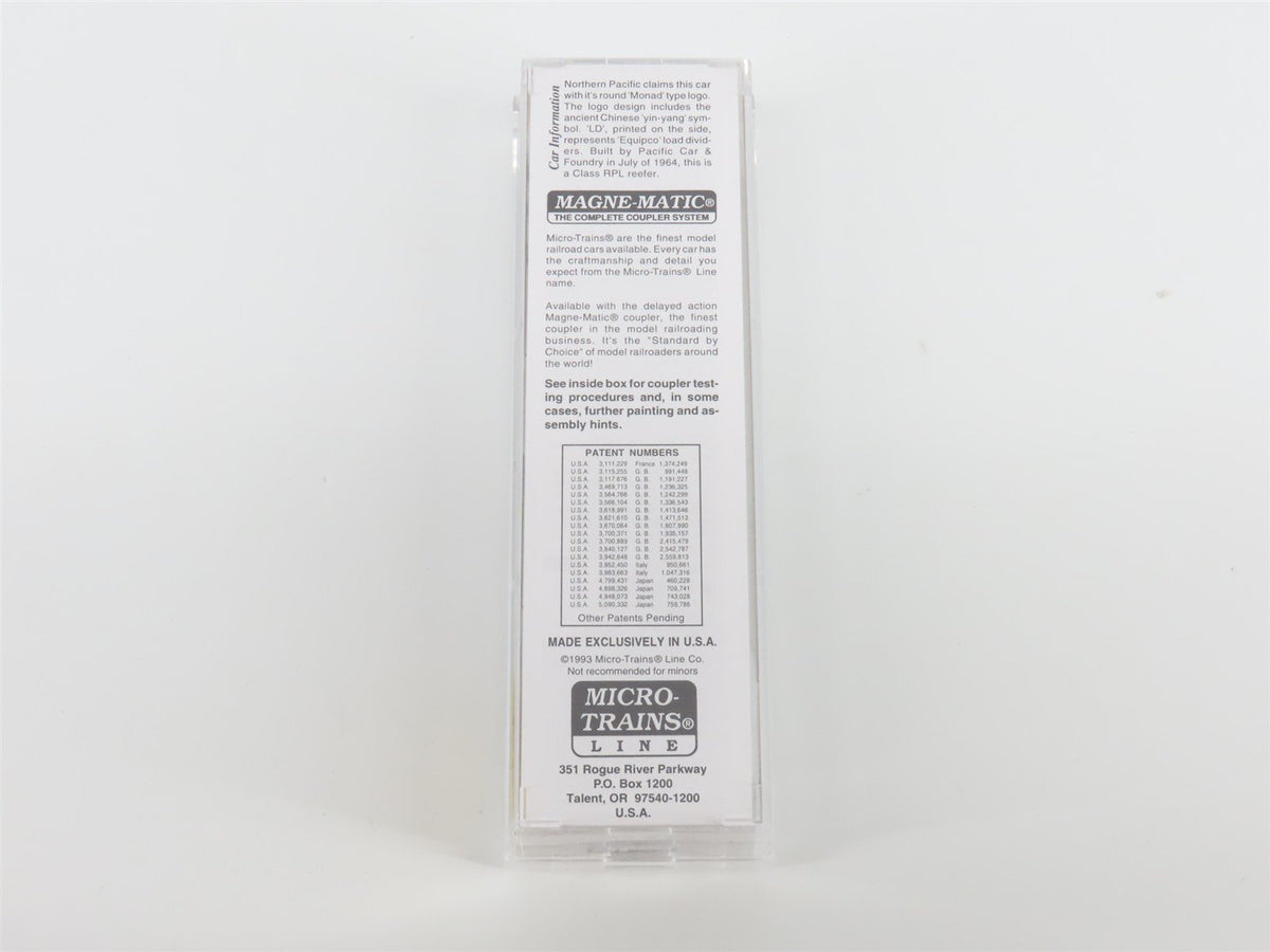 N Scale Micro-Trains MTL 70050 NP Northern Pacific 51&#39; Rib Side Reefer #NPM 551