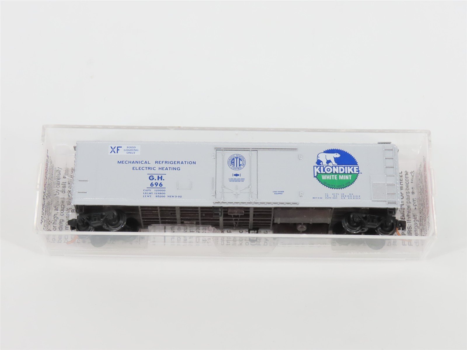 N Scale Micro-Trains MTL 69170 GH Klondike White Mint 51' Mechanical Reefer 696