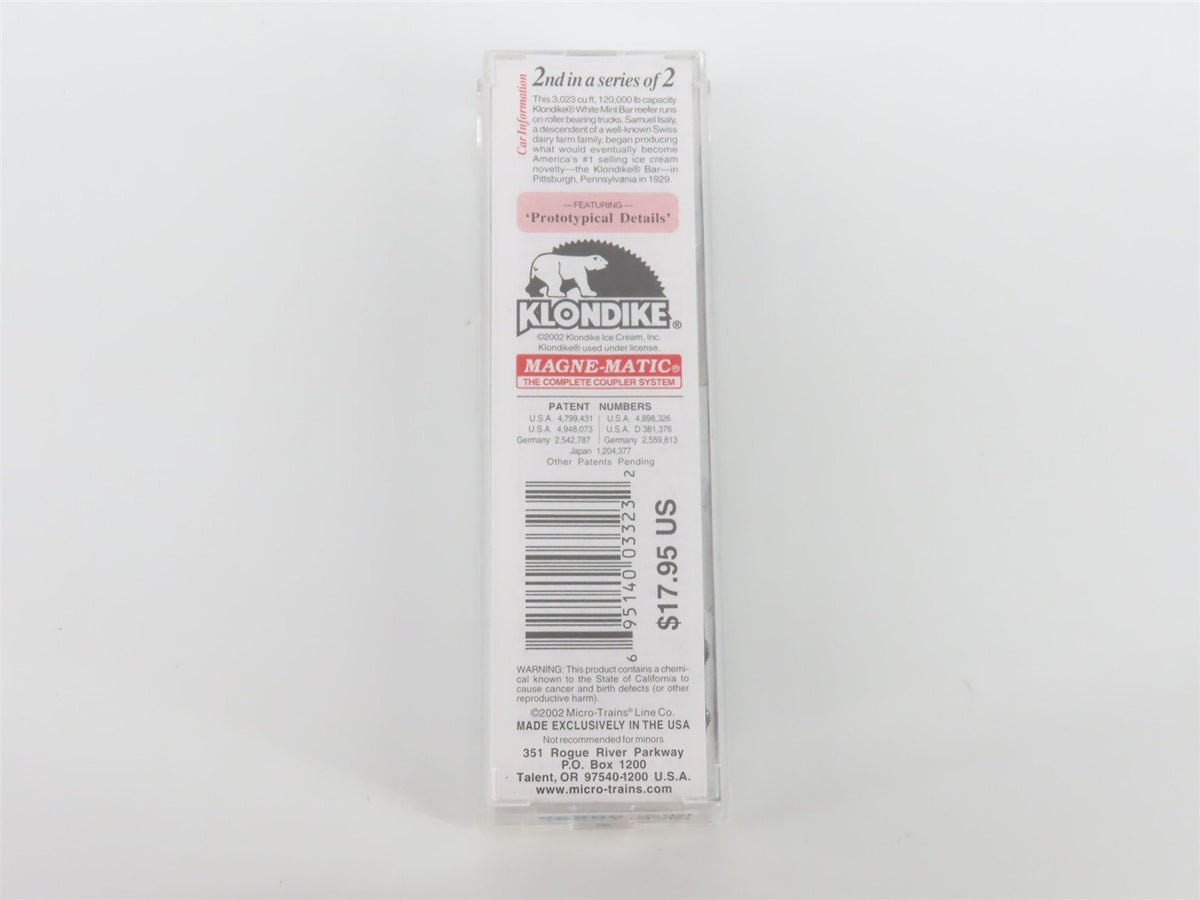 N Scale Micro-Trains MTL 69170 GH Klondike White Mint 51&#39; Mechanical Reefer 696