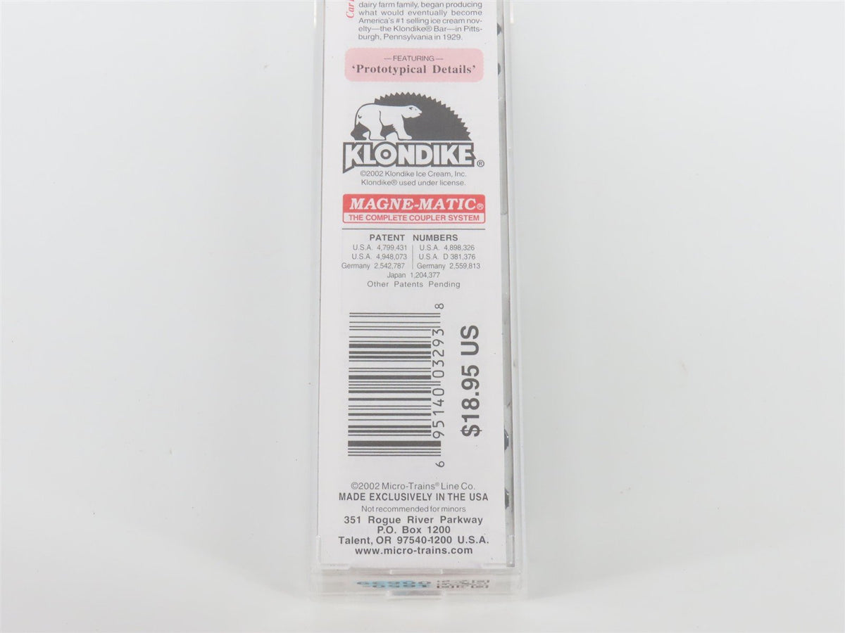 N Scale Micro-Trains MTL 69160 GH Klondike Bar 51&#39; Rivet Side Reefer #696