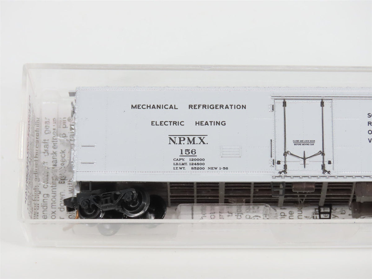 N Scale Micro-Trains MTL 69150 NPMX Northern Pacific 51&#39; Rivet Side Reefer #156