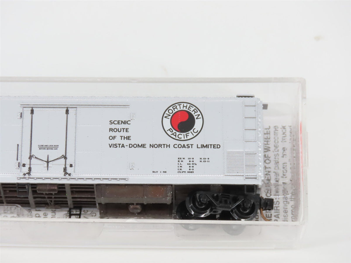 N Scale Micro-Trains MTL 69150 NPMX Northern Pacific 51&#39; Rivet Side Reefer #156