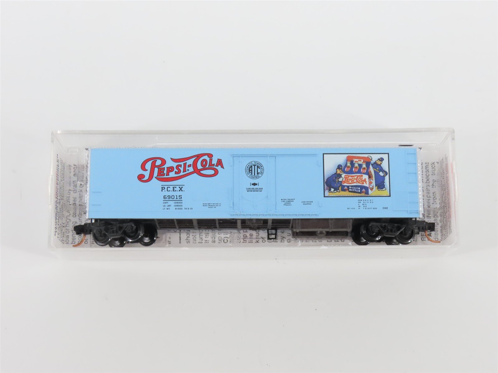 N Scale Micro-Trains MTL 69140 PCEX Pepsi-Cola 59' Mechanical Reefer 69015
