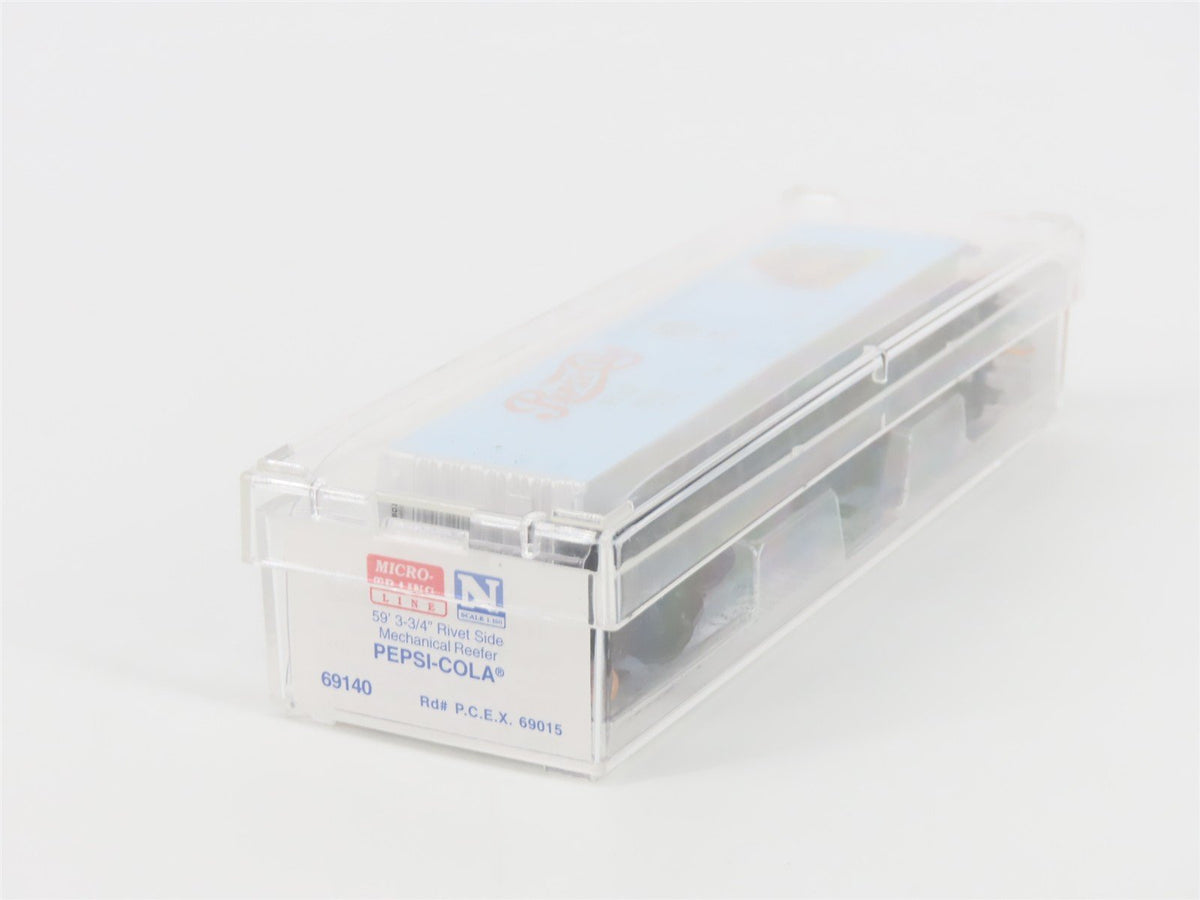 N Scale Micro-Trains MTL 69140 PCEX Pepsi-Cola 59&#39; Mechanical Reefer 69015