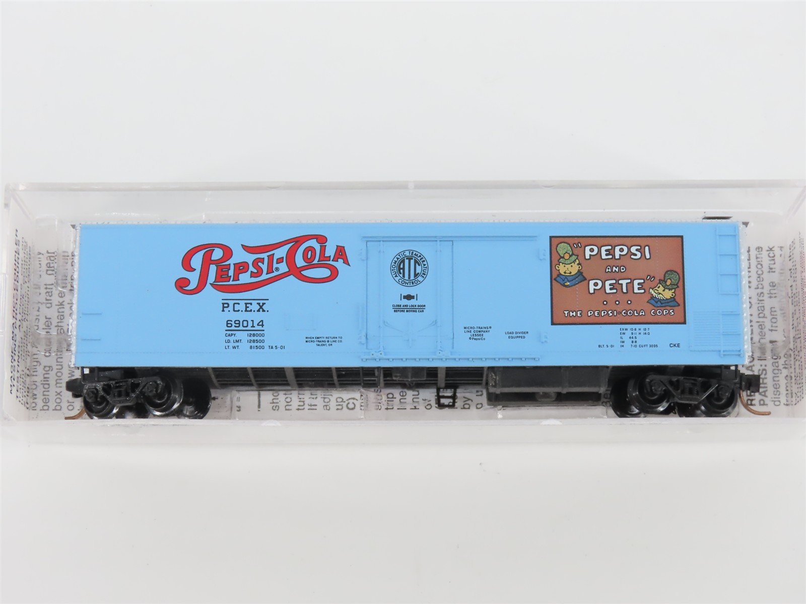 N Scale Micro-Trains MTL 69130 PCEX Pepsi-Cola 51' Mechanical Reefer 69014