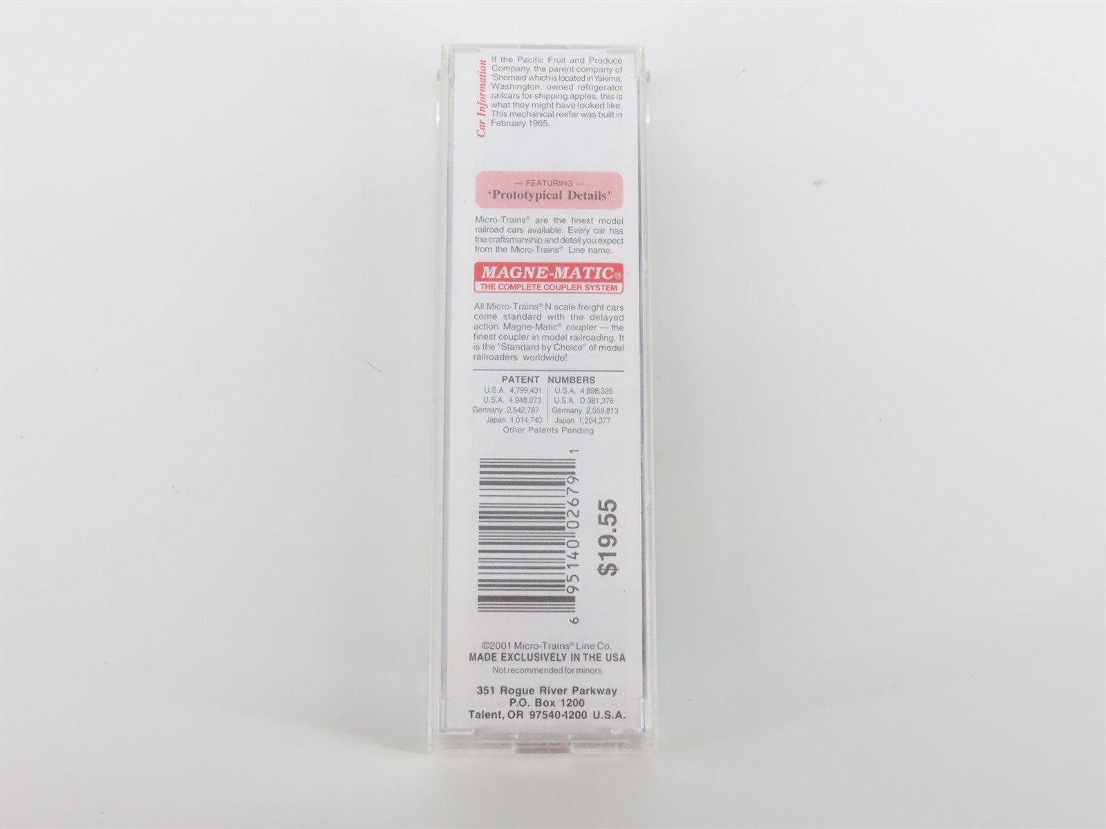 N Scale Micro-Trains MTL #69120 Snomaid 51' Mechanical Reefer #102