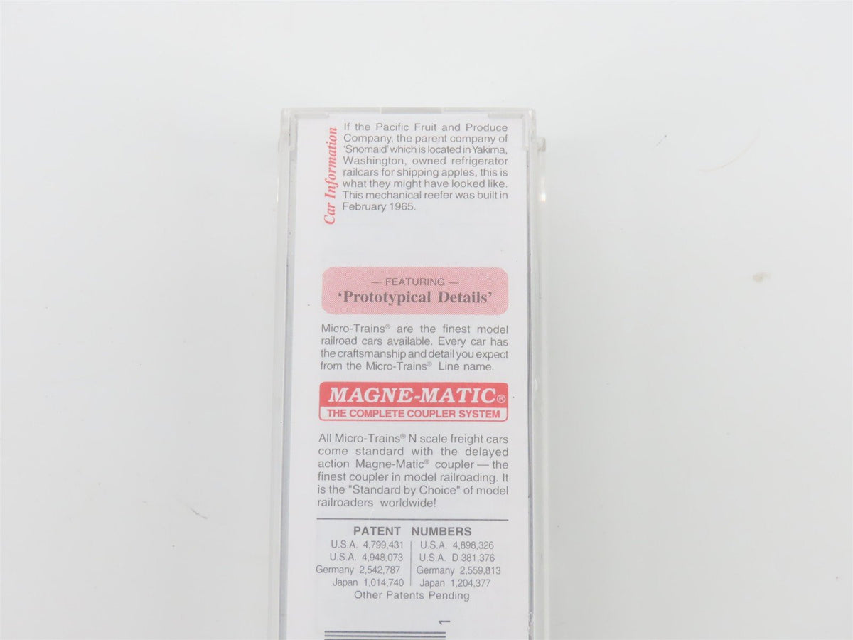 N Scale Micro-Trains MTL #69120 Snomaid 51&#39; Mechanical Reefer #102