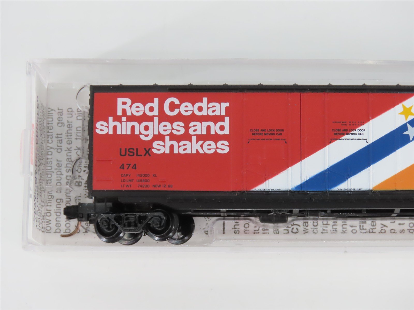 N Scale Micro-Trains MTL 75060 USLX Canadian Forest Products 50' Box Car #474