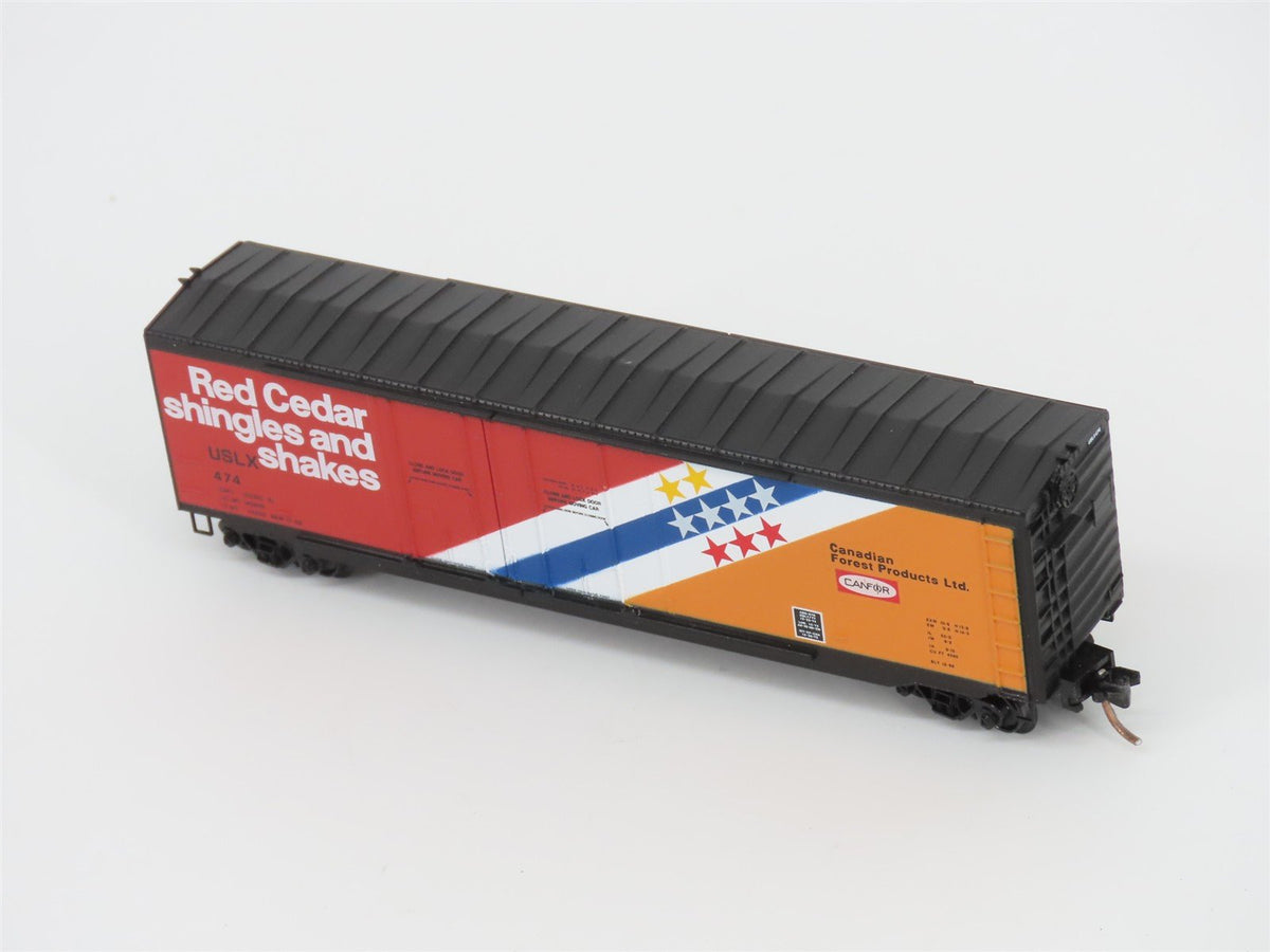 N Scale Micro-Trains MTL 75060 USLX Canadian Forest Products 50&#39; Box Car #474