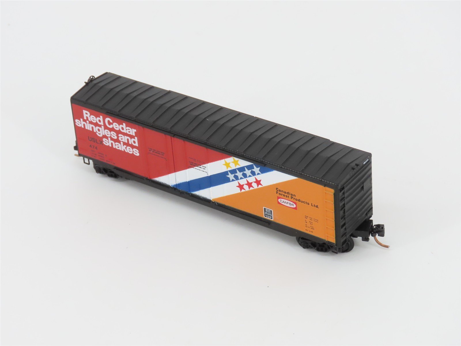 N Scale Micro-Trains MTL 75060 USLX Canadian Forest Products 50' Box Car #474