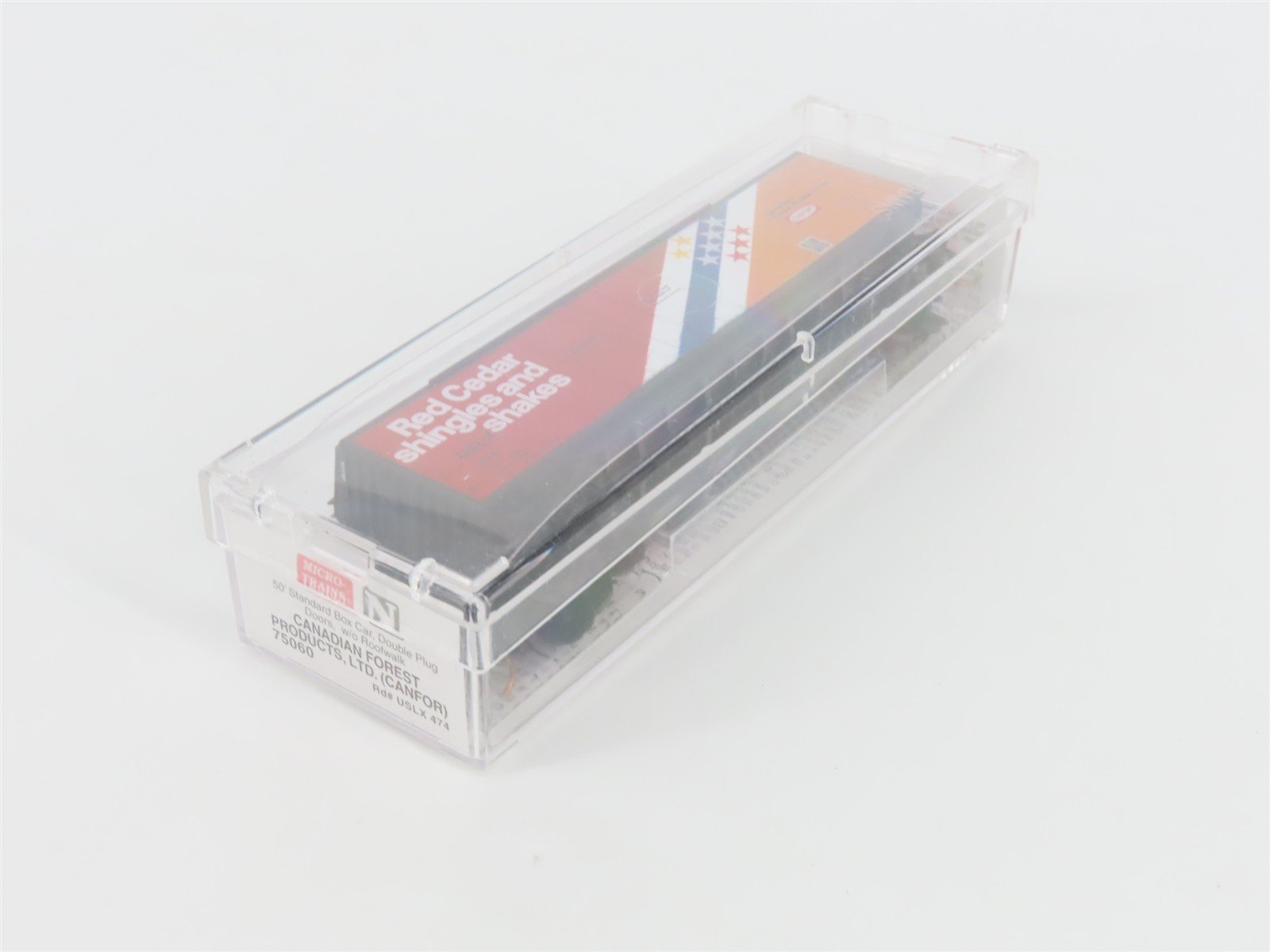 N Scale Micro-Trains MTL 75060 USLX Canadian Forest Products 50' Box Car #474