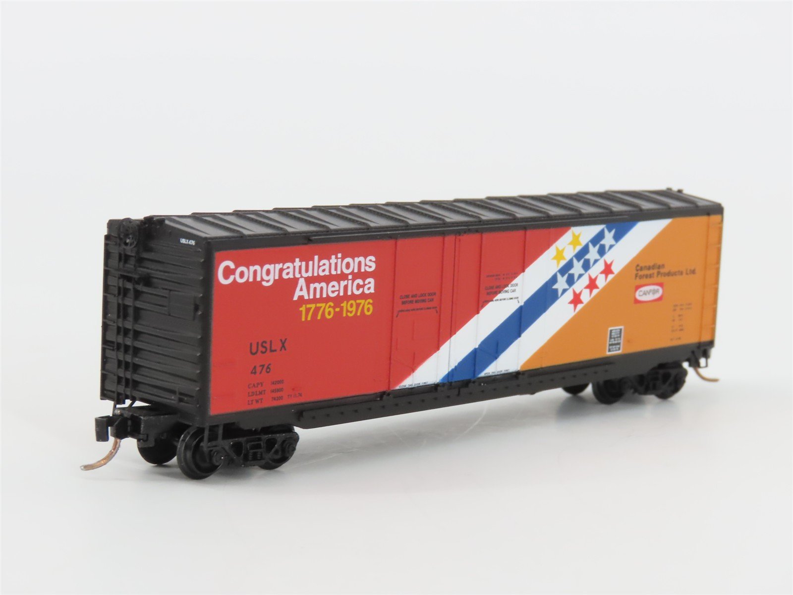N Scale Micro-Trains MTL 75050 USLX Canadian Forest Products 50' Box Car #476