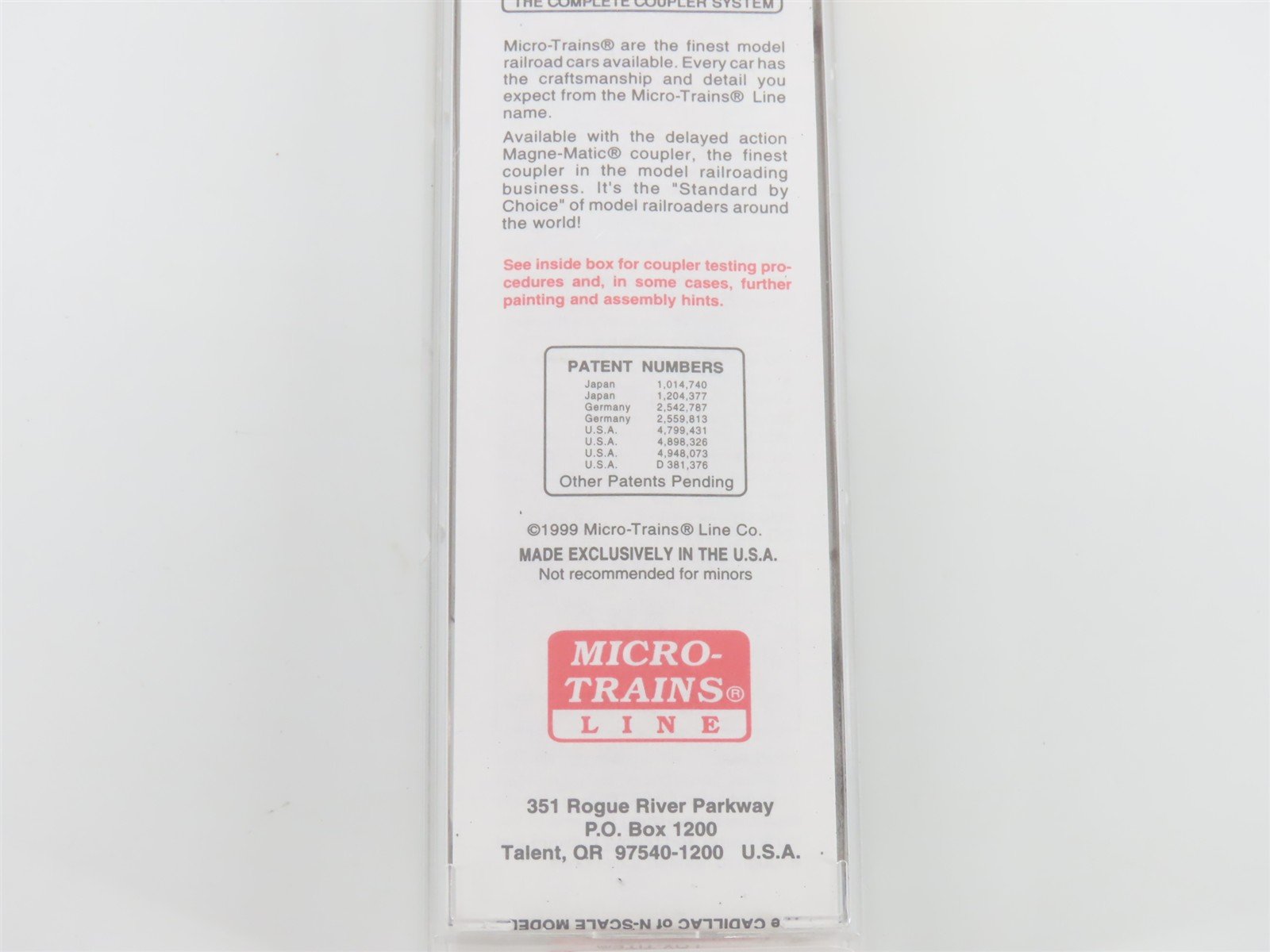 N Scale Micro-Trains MTL 75050 USLX Canadian Forest Products 50' Box Car #476