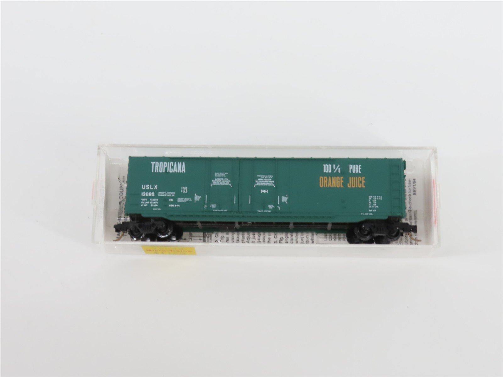N Micro-Trains MTL 75040 USLX Tropicana 50' Double Plug Door Box Car #13085