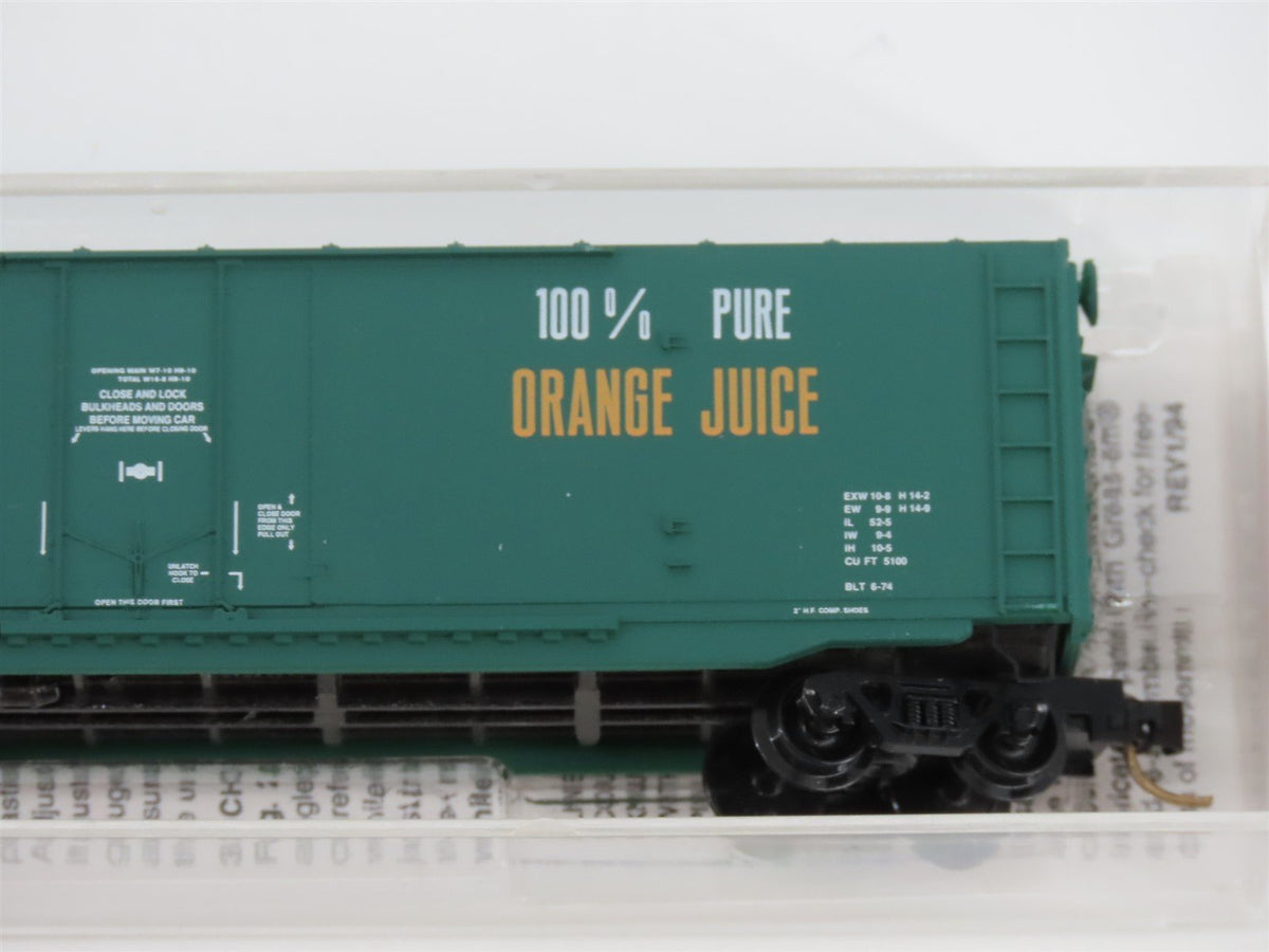 N Micro-Trains MTL 75040 USLX Tropicana 50&#39; Double Plug Door Box Car #13085
