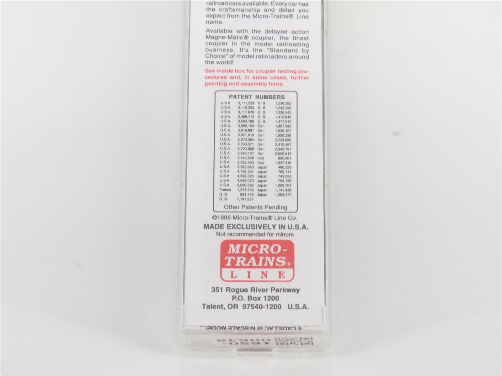 N Micro-Trains MTL 75040 USLX Tropicana 50' Double Plug Door Box Car #13085