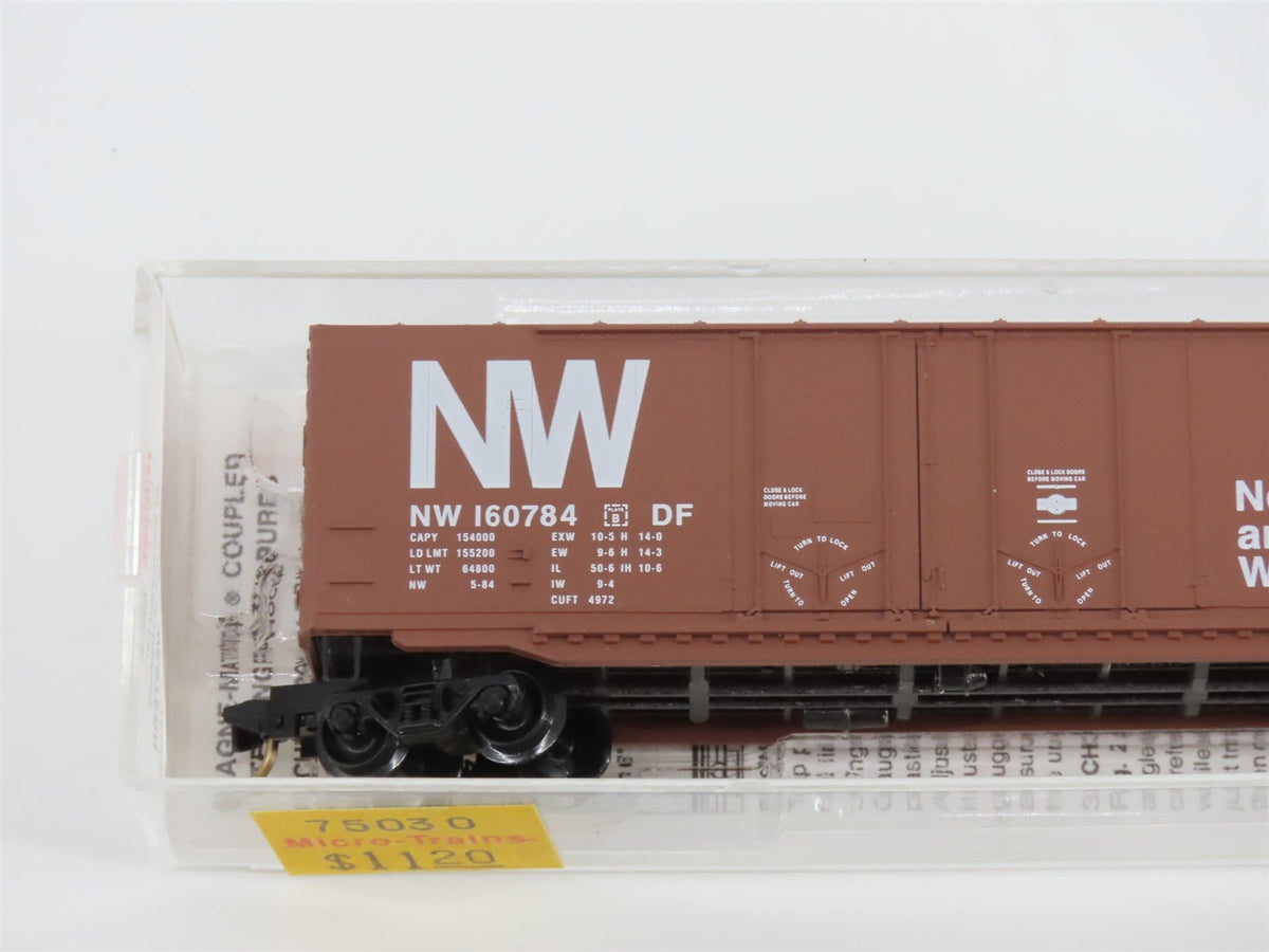 N Scale Micro-Trains MTL 75030 NW Norfolk &amp; Western 50&#39; Box Car #160784