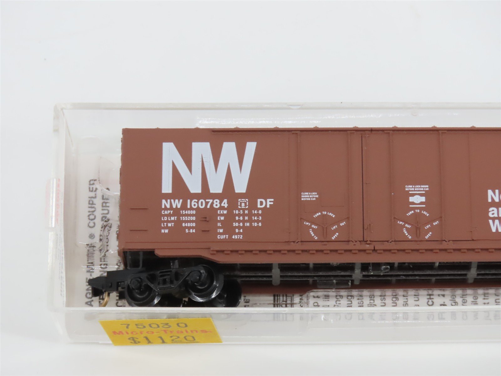 N Scale Micro-Trains MTL 75030 NW Norfolk & Western 50' Box Car #160784